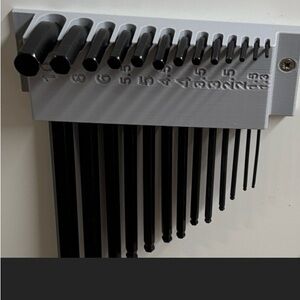 Wall-Mounted organizer for Allen wrench